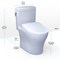 Toto Aquia IV Cube 0.9 / 1.28 GPF Dual Flush Two Piece Elongated Toilet MW4364736CEMFGN#01 - alternate 2